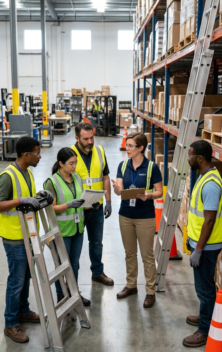 Warehouse Ladder Safety Meeting