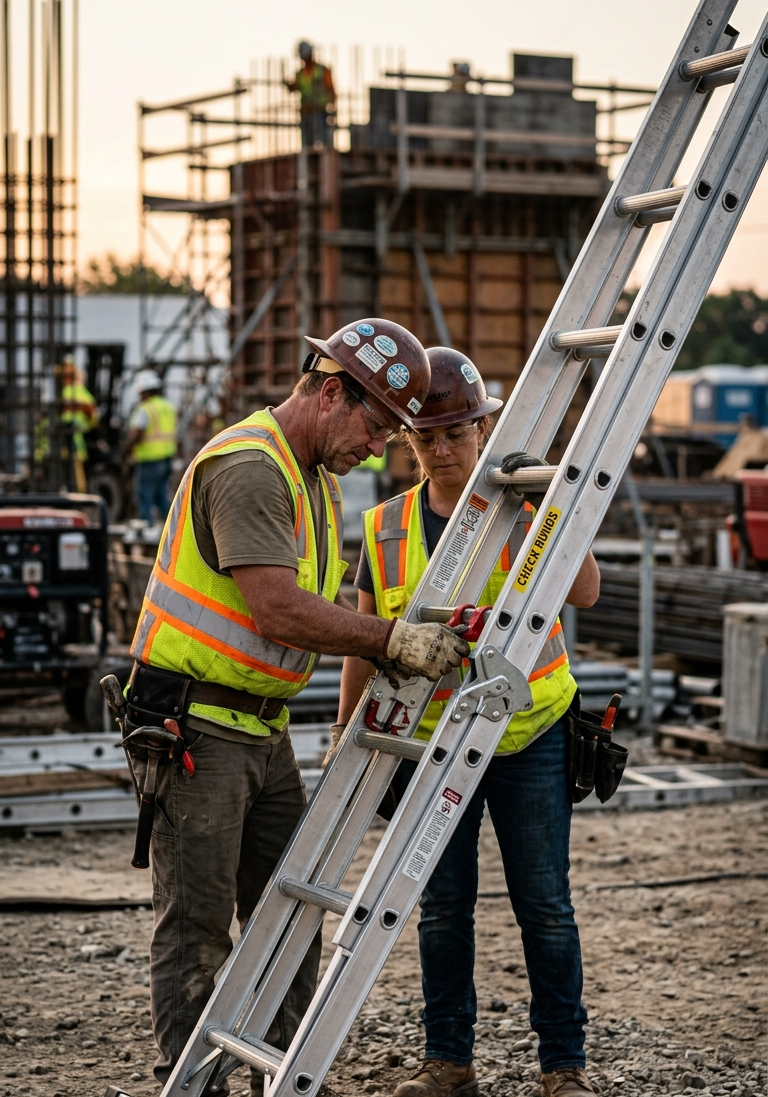 Industrial Jobsite Inspection Scene