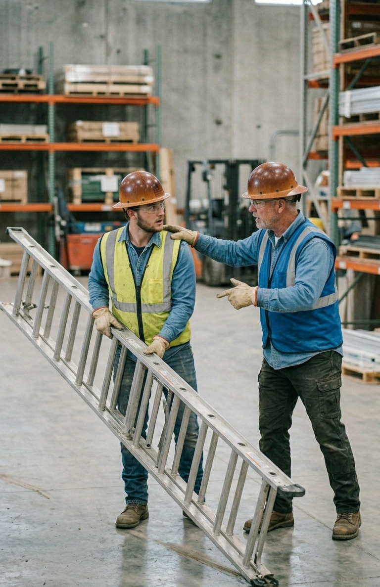 Ladder Dragging Prevention Intervention